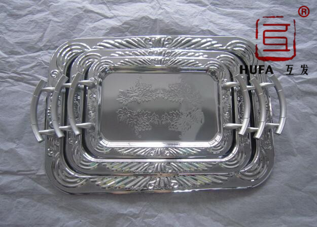 22 sets of rose gold imitation gold chrome-plated three-piece plates details Picture