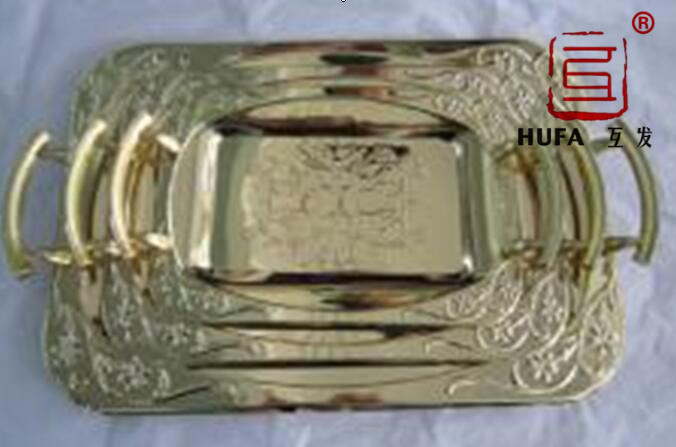 23-plate rose gold plated 23-plate rose gold imitation gold chrome-plated three-piece set Specification image