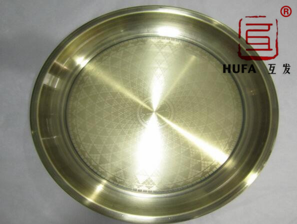 01 Natural color stainless steel round plate, fruit plate and rice plate Specification image
