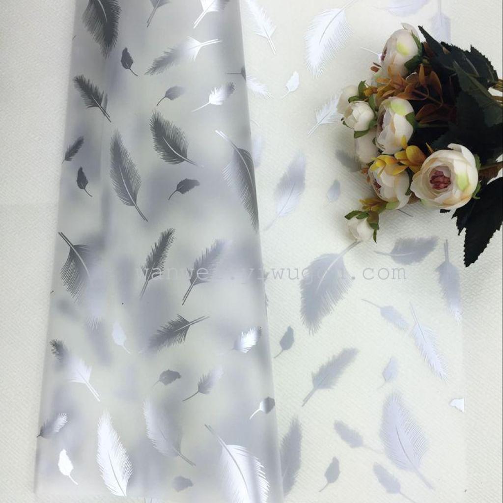 Printed feather matte paper flower packaging material details Picture