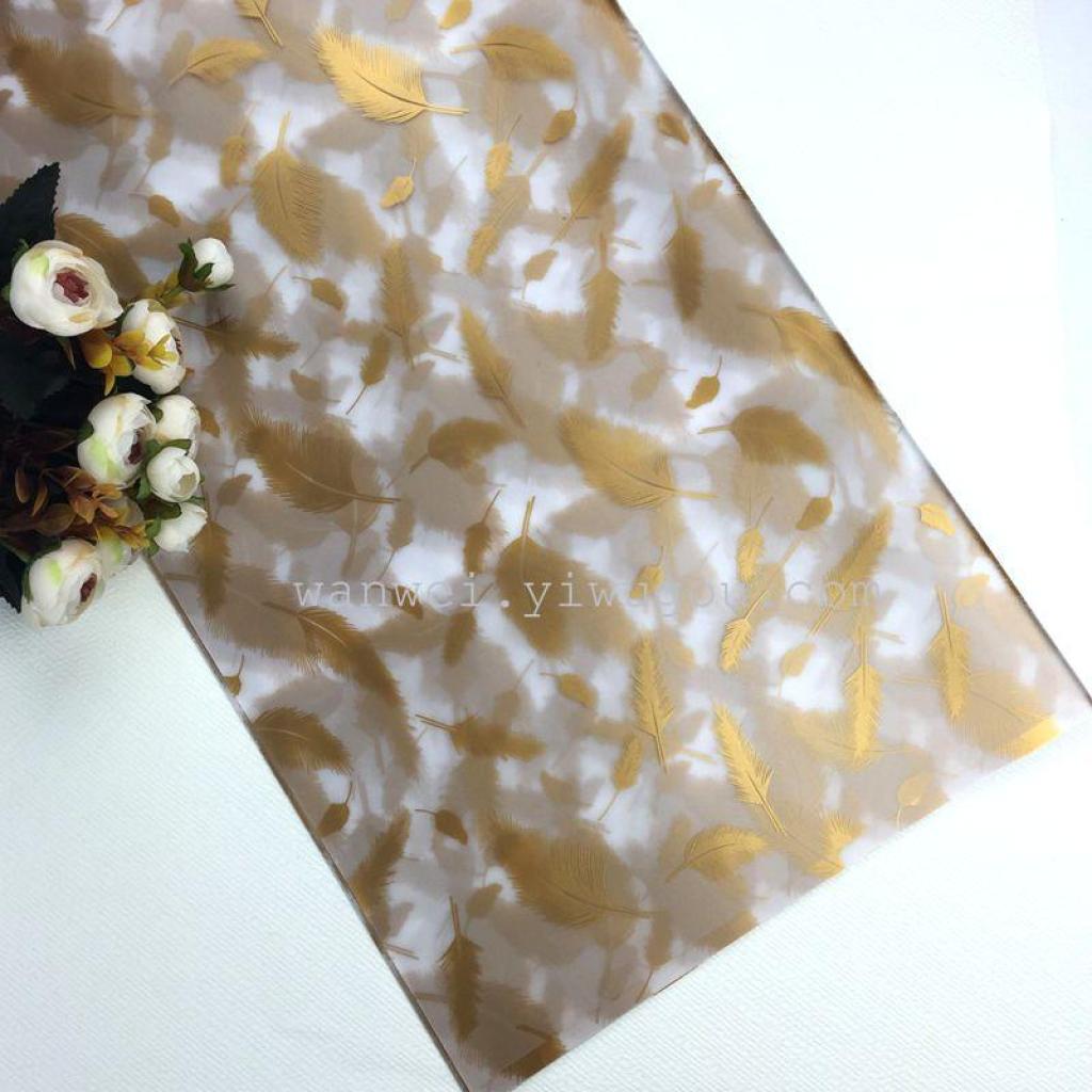 Printed feather matte paper flower packaging material Application Scenario