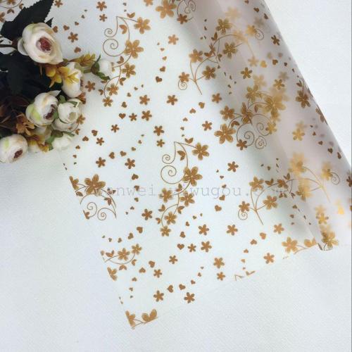 Printed small flower matte paper, flower packaging material, wedding supplies