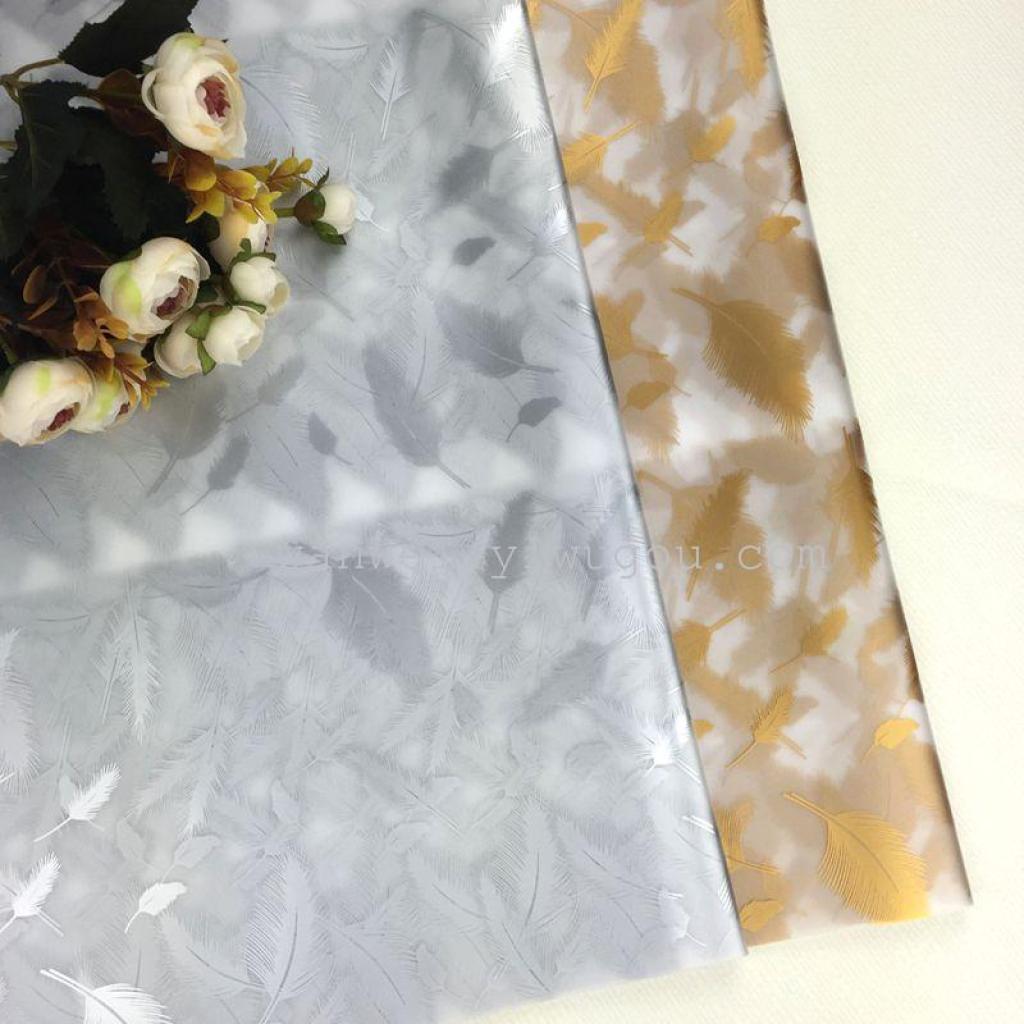 Printed feather matte paper flower packaging material Specification image