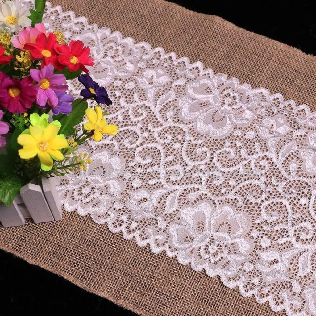 Packaging lace edge linen table flag flower packaging products Application Scenario