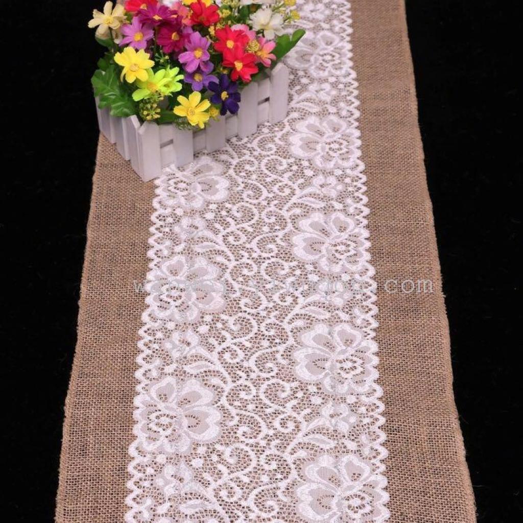 Packaging lace edge linen table flag flower packaging products Specification image
