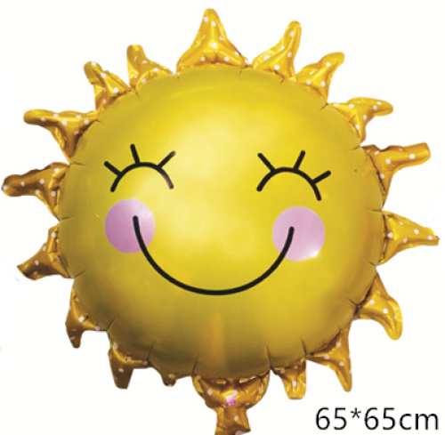 Wholesale! Smiley sun father-in-law aluminum balloon cartoon decorated lift-off balloon