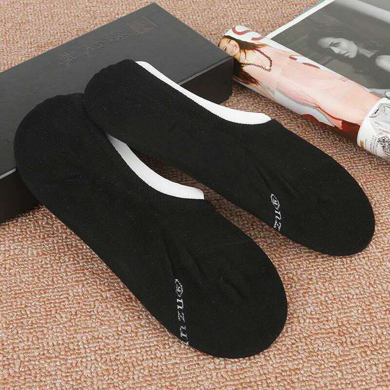 Internet-famous best-selling combed cotton nano men's socks, invisible socks, boat socks, and street stall socks Specification image