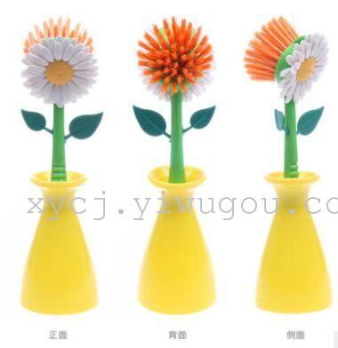 New creative sunflower cleaning brush, bathroom and kitchen supplies, factory direct sales of small tools details Picture