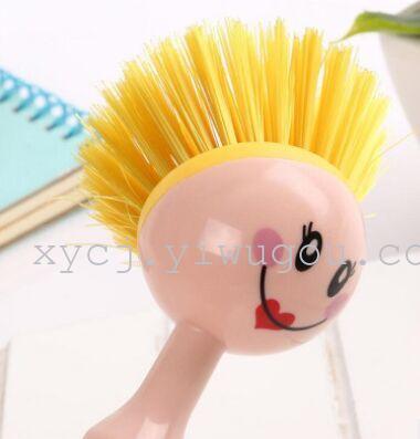 New creative couple pot brush, long dress princess pot brush, plastic cleaning brush, bathroom and kitchen sink brush Application Scenario