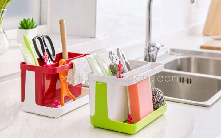 New TV creative home products: multi-functional kitchen storage rack, draining rack details Picture