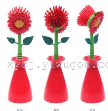New creative sunflower cleaning brush, bathroom and kitchen supplies, factory direct sales of small tools Specification image