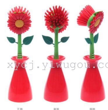 New creative sunflower cleaning brush, bathroom and kitchen supplies, factory direct sales of small tools Application Scenario