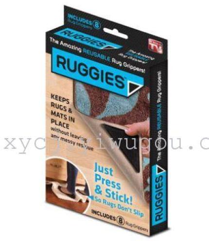 TV爆款产品 RUGGIES 地毯防滑垫三角PU贴地毯防滑贴