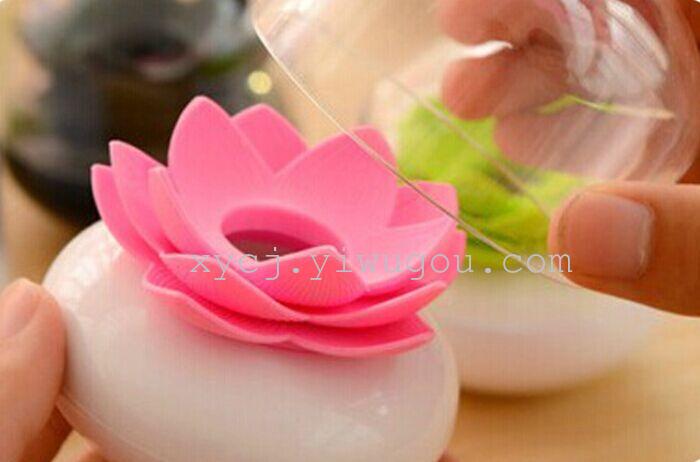 Lotus cotton swab can, beautiful and creative lotus toothpick box, cotton swab can, South Korea Application Scenario