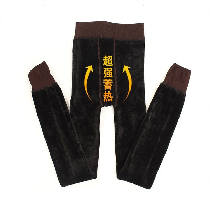 New 350g fleece and thickened one-piece pants for autumn and winter wear with seven-color cotton leggings details Picture