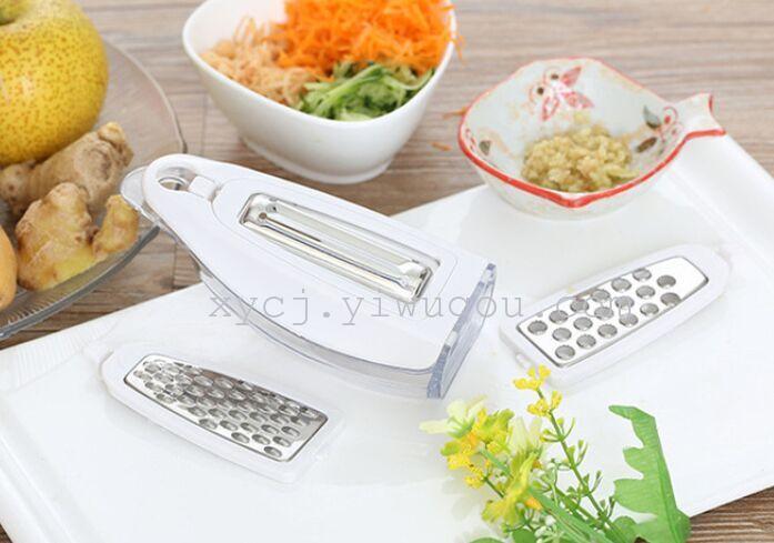 Kitchen multi-functional vegetable cutter Grater Stainless steel fruit and vegetable slicer Wire grinding ginger garlic tool thumbnail