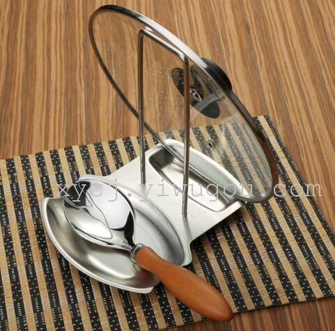 Pot lid rack, water draining rack, 304 stainless steel multi-functional kitchen storage rack, cutting board, spoon storage and water draining plate