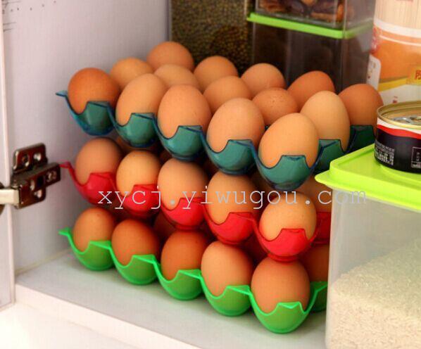 A 15-compartment stackable egg storage box, a refrigerator anti-breakage preservation box, and a duck egg protection tray