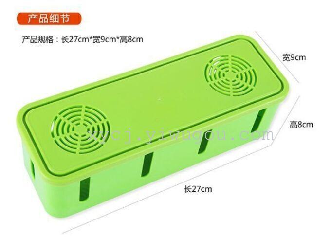 Wholesale of heat dissipation power cord socket storage box, power strip board storage box, power strip organization, color box, power strip board storage box details Picture