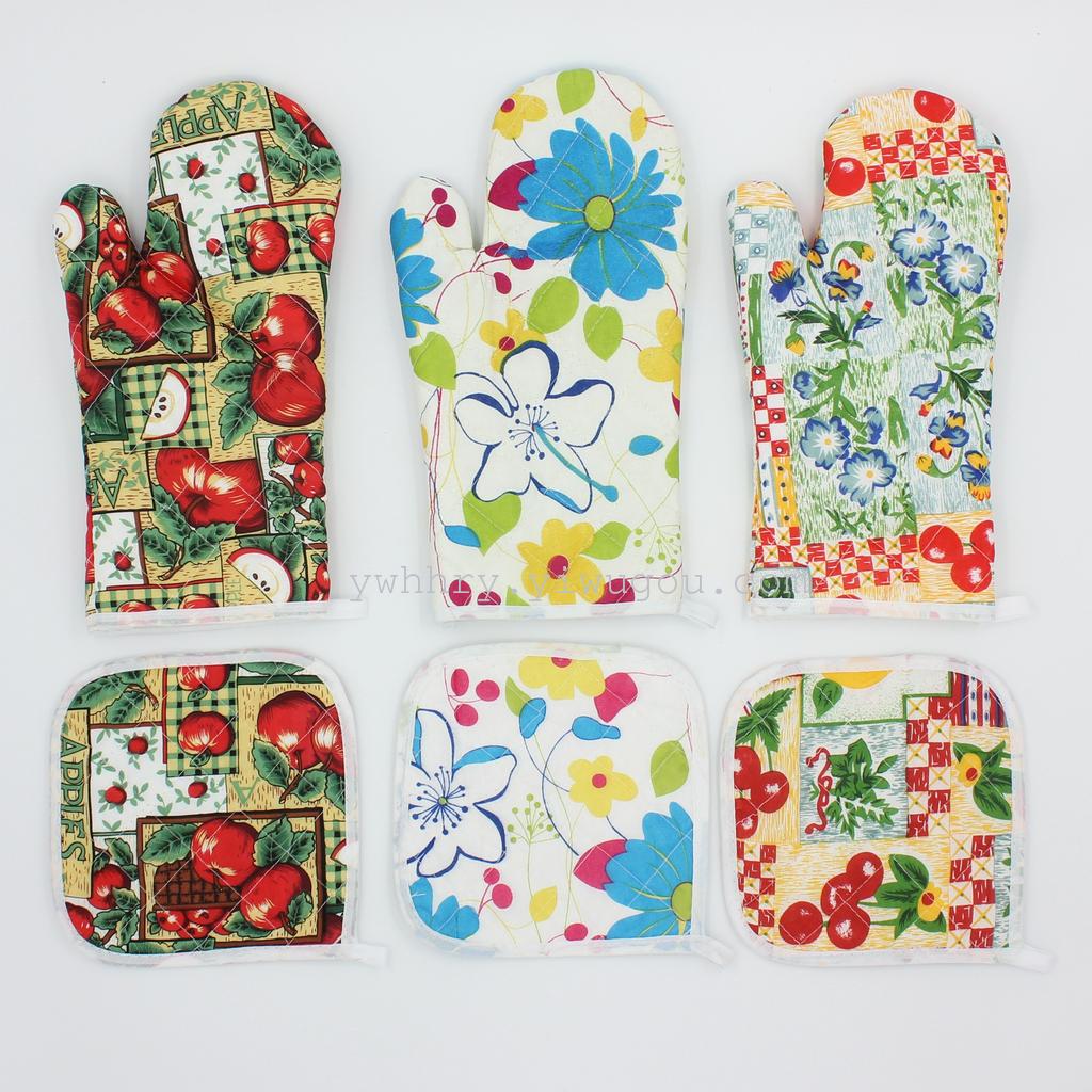 Lengthened microwave glove cushion two-piece microwave glove two-piece kitchen glove heat shield thumbnail