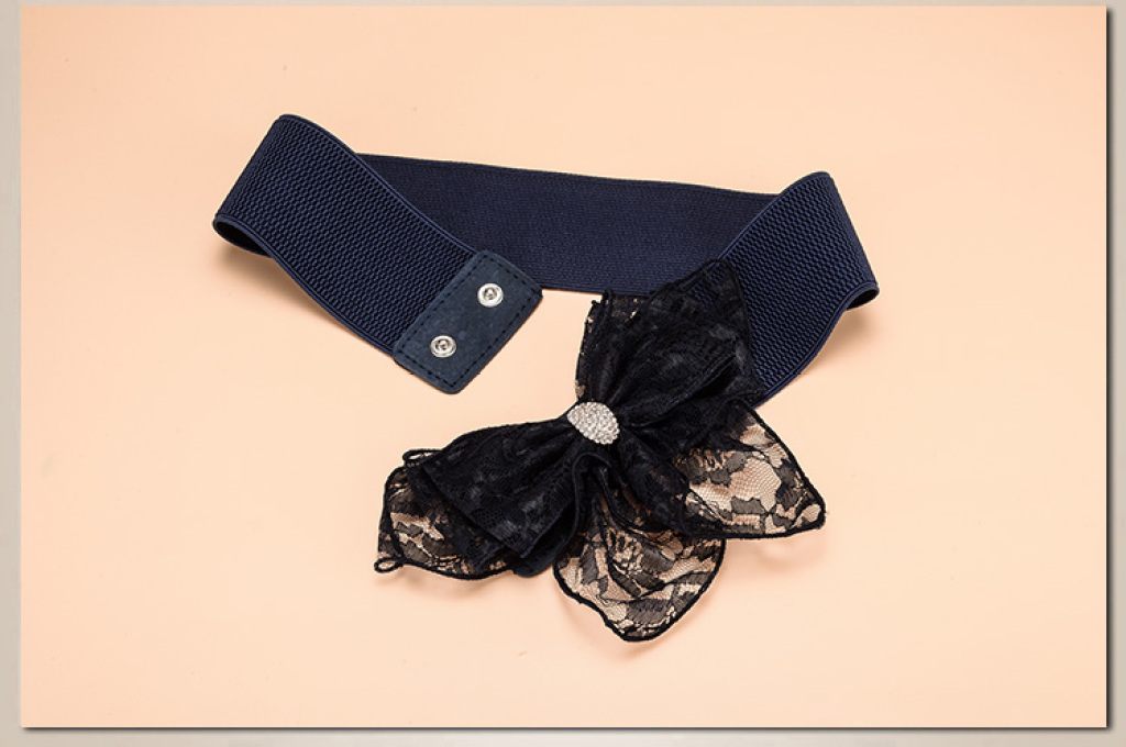 Korean-style bow elastic belt for women's fashion belts, wholesale in Yiwu, one-piece consignment details Picture