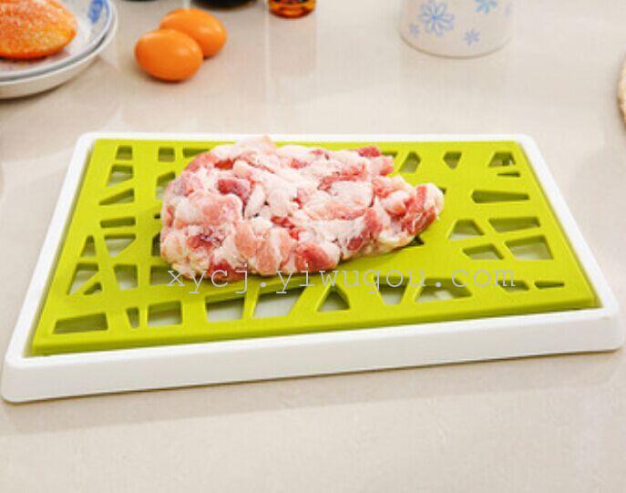 Multi-functional cutting board, creative draining cutting board, defrosting cutting board, dish storage, draining bowl rack, factory direct sales Specification image