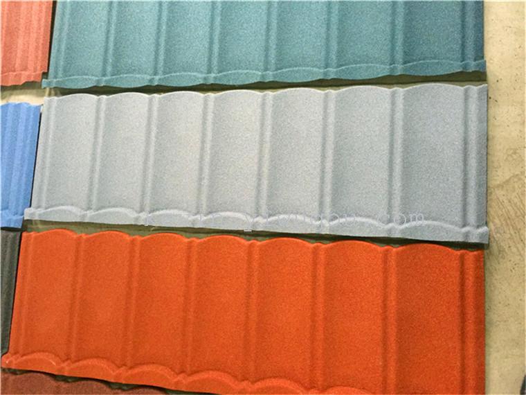 Colored stone metal tiles, colored stone tiles, colored stone metal roof tiles Application Scenario
