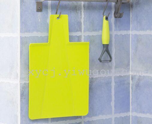 Kitchen anti-slip plastic cutting board, folding fruit and vegetable cutting pad, cutting board, rectangular export creative Specification image
