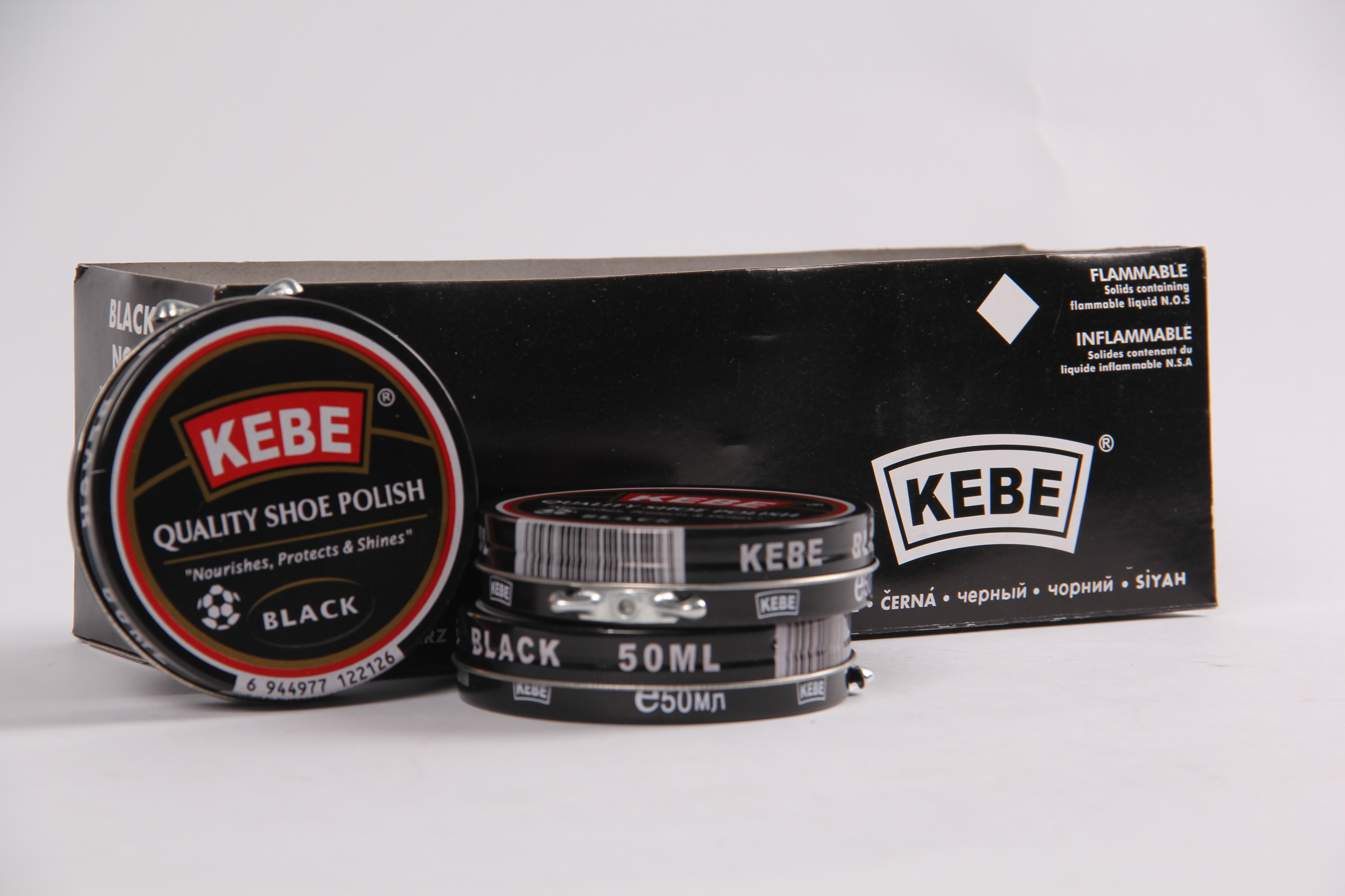 KEBE shoe Polish manufacturer is selling high-quality tin box shoe polish and genuine leather care oil wholesale at low prices full figure
