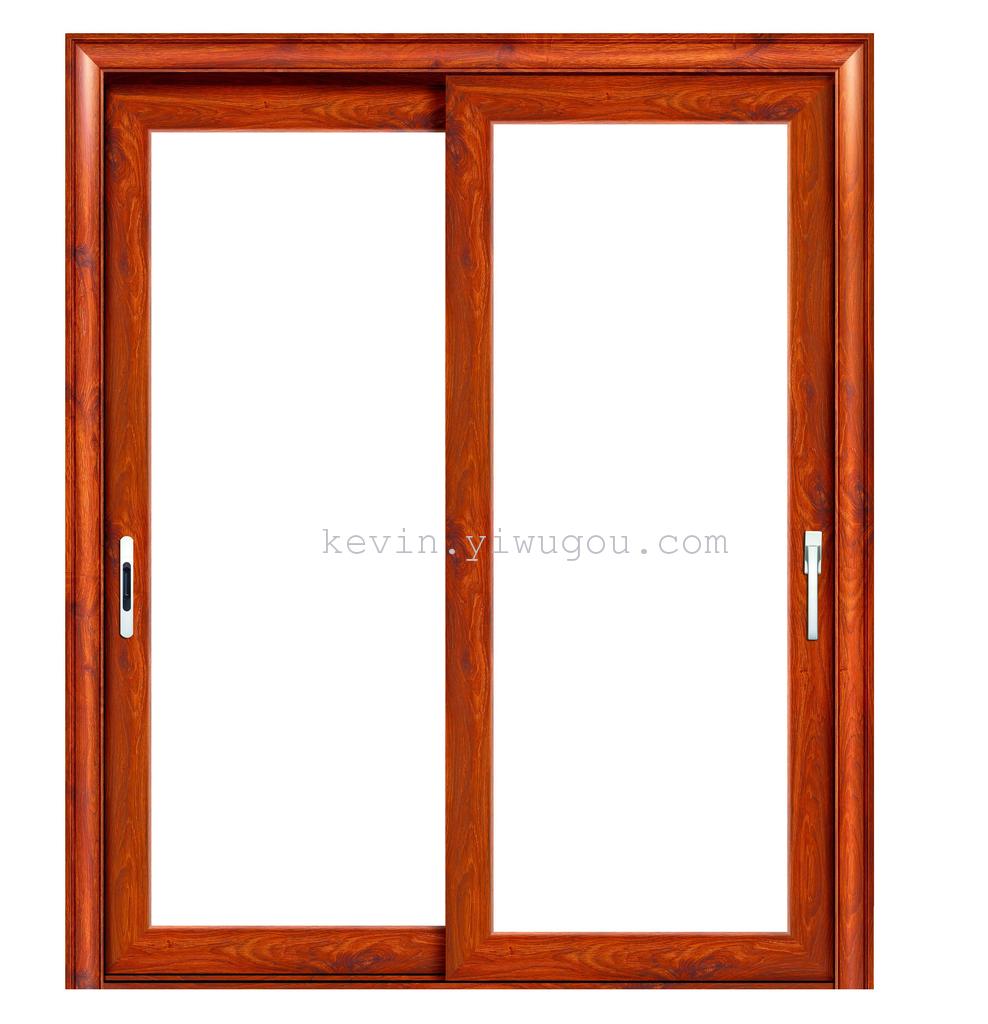 Wood-grain aluminum alloy doors and Windows, double-opening doors and Windows