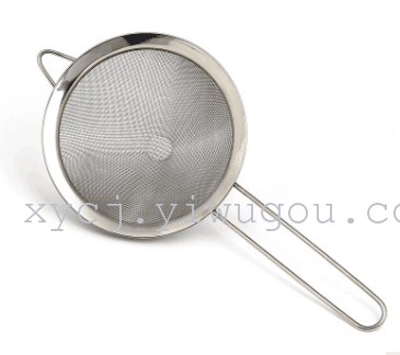 Stainless steel wide-edge pointed bottom oil strainer, bird's nest strainer, powdered sugar sieve, soy milk strainer, baking tool Specification image