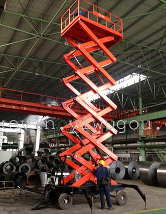 Lift, lift platform, aerial work platform, high-altitude lift, folding lift details Picture