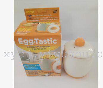 TV's new microwave egg cooker cup, mini egg stew pot, ceramic cup egg cooker