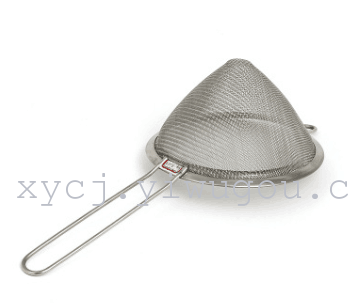 Stainless steel wide-edge pointed bottom oil strainer, bird's nest strainer, powdered sugar sieve, soy milk strainer, baking tool Application Scenario