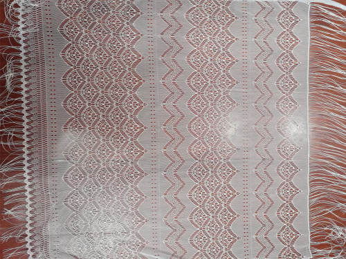 染色几何三角扇形渐变春夏秋冬季流苏休闲女装蕾丝睫毛面料