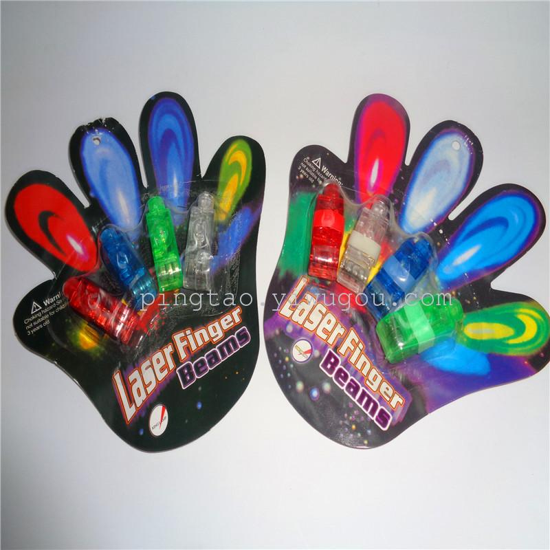 Children's plastic toys, LED light-up gifts, night lights, ordinary four-color ring lights, ground promotion supply, factory direct sales