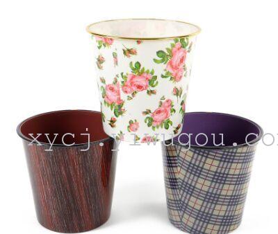 Factory direct sales of fashionable trash cans, creative and colorful cartoon office and household plastic hygiene trash cans