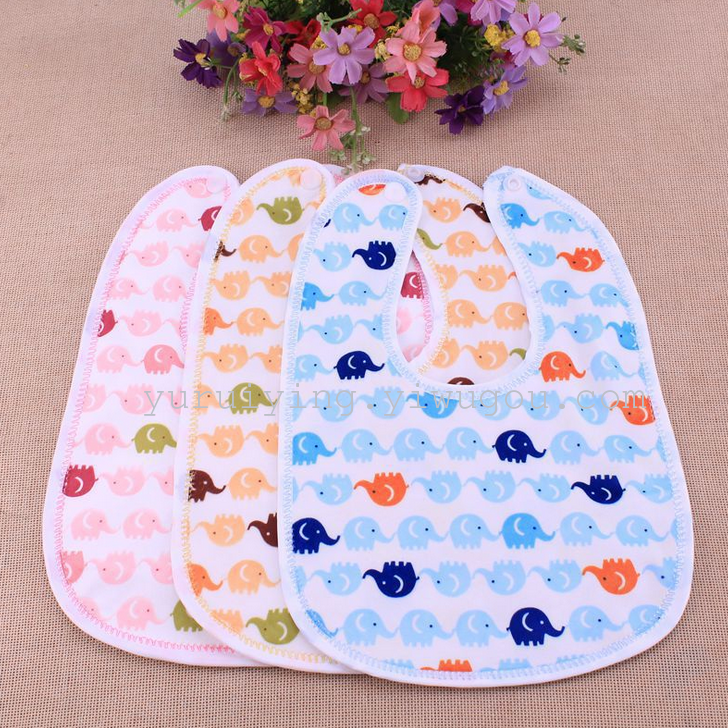 Factory direct sales of baby plush cartoon bibs, baby waterproof wipes in multiple mixed colors