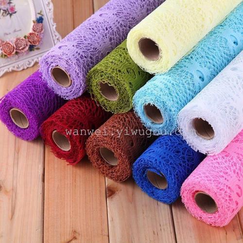 Flower packaging material: sunflower mesh