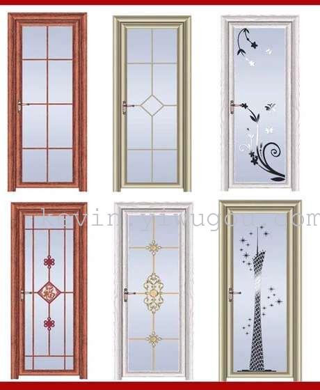 Bathroom door, aluminum alloy door, high-end bathroom door, wood grain bathroom door