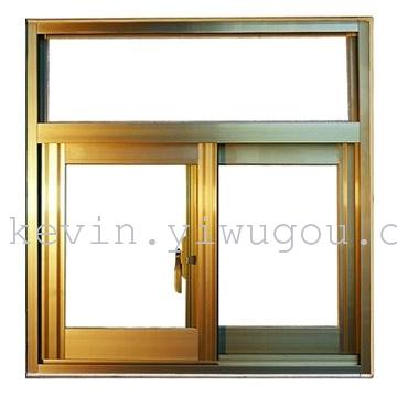 Wood-grain aluminum alloy doors and Windows, double-opening doors and Windows, aluminum alloy doors and Windows Specification image