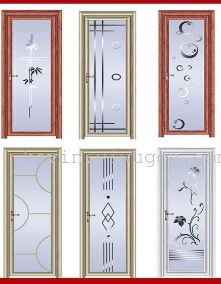 Bathroom door, aluminum alloy door, high-end bathroom door, wood grain bathroom door