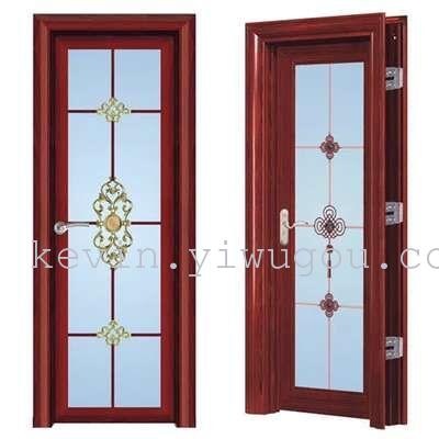Bathroom door, aluminum alloy door, high-end bathroom door, wood grain bathroom door Specification image
