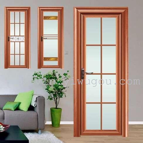 Bathroom door, aluminum alloy door, high-end bathroom door, wood grain bathroom door