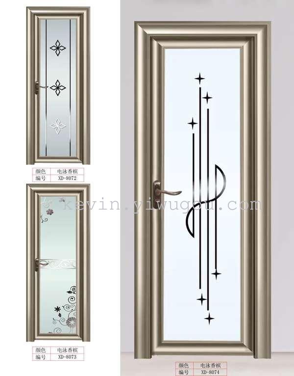 Bathroom door, aluminum alloy door, high-end bathroom door, wood grain bathroom door Application Scenario