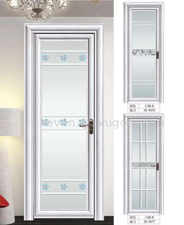 Bathroom door, aluminum alloy door, high-end bathroom door, wood grain bathroom door Specification image