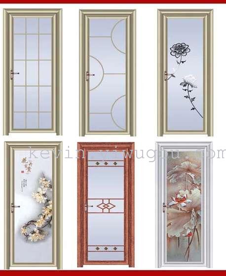 Bathroom door, aluminum alloy door, high-end bathroom door, wood grain bathroom door Specification image