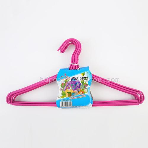 0622浸塑大人铁衣架 晾衣架浸塑铁丝衣架工厂直销