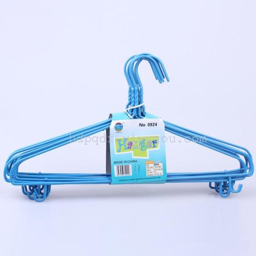 工厂直销0924浸塑衣架 铁丝衣架 成人衣架 地摊热销衣架