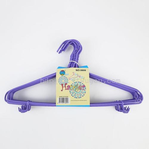 工厂直销0899 浸塑衣架 金属衣架礼品赠品